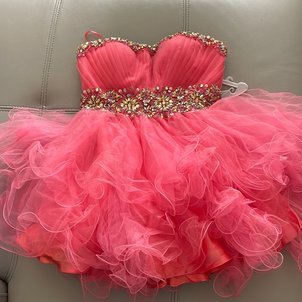 Short/ Mid corral (pink) dress